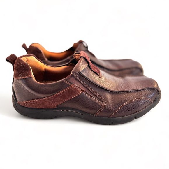 Skechers My Travel Streetcars Mens Leather Slip On Loafer Brown Oil Tanned Sz 8